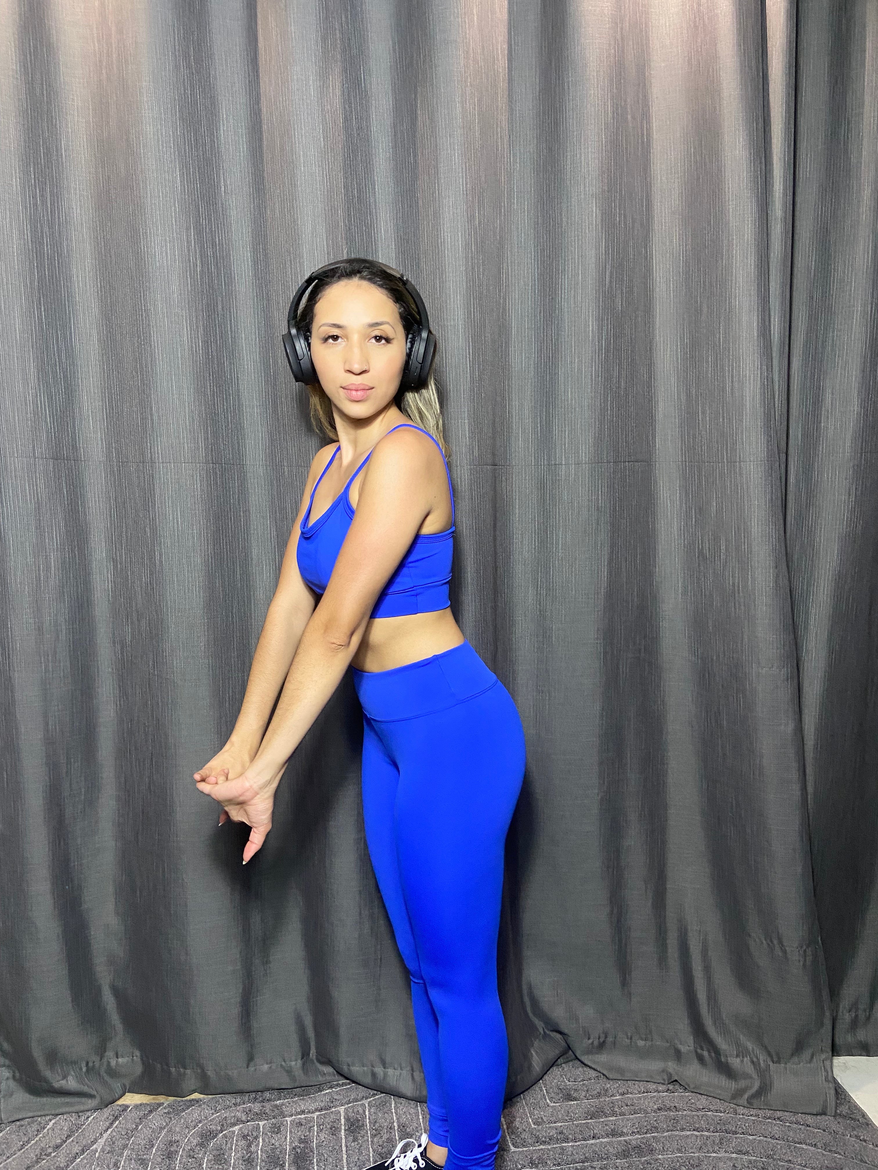 Conjunto Fitness Feminino Glow Power Azul Claro – Top e Calça