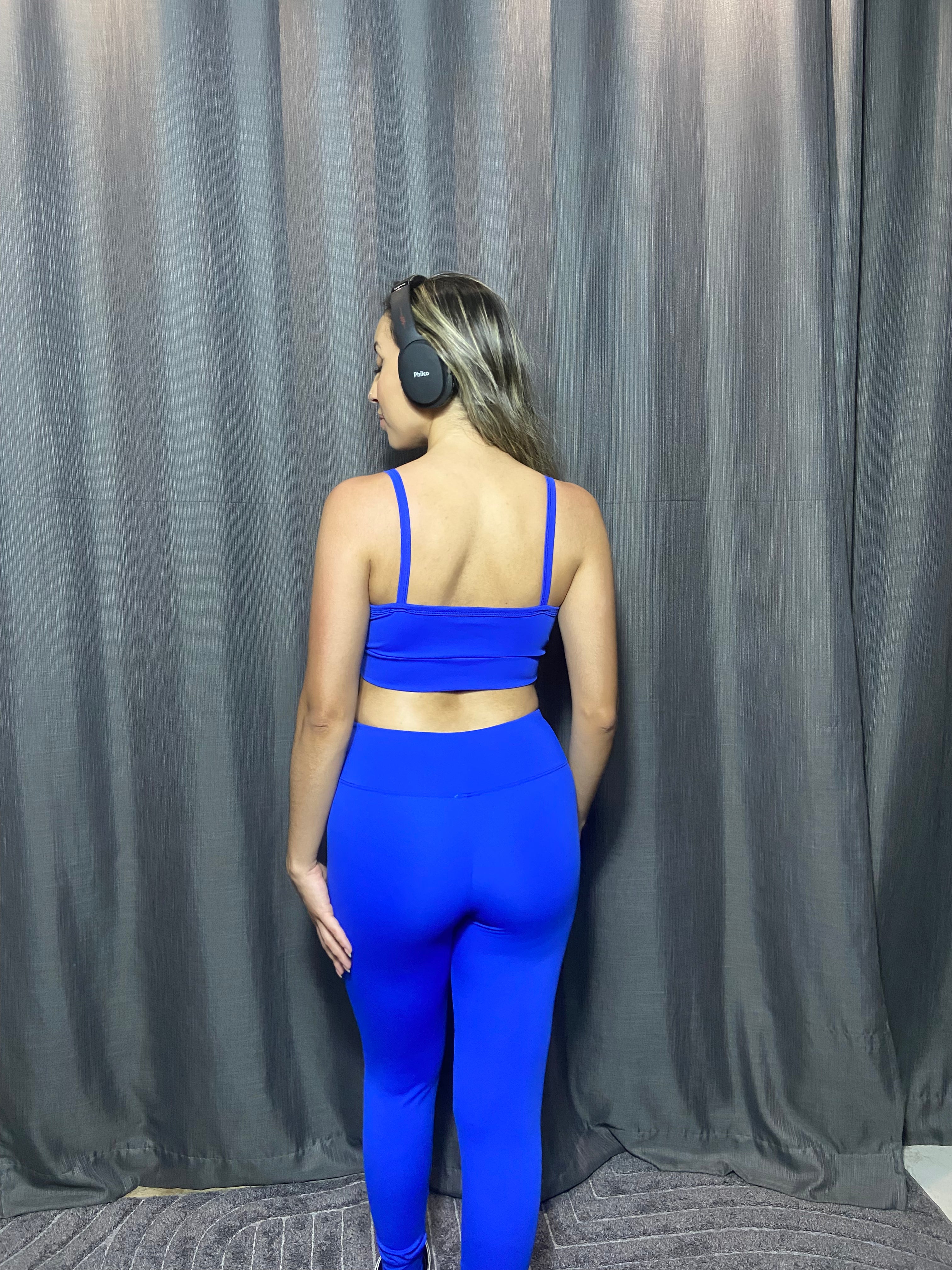 Conjunto Fitness Feminino Glow Power Azul Claro – Top e Calça